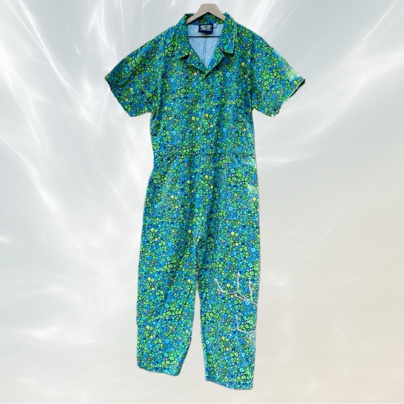 Big Bud Press Moss Blossom Short Sleeve Jumpsuit Size 4XL - Picture 1 of 8